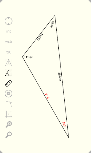 Triangle Calculator Screen 2