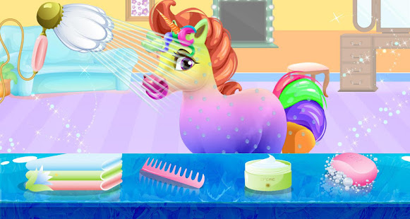 Rainbow Unicorn Makeover: Hair Salon for Girls