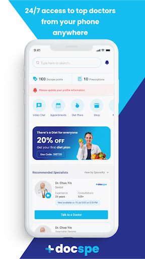 Android application Docspe - Virtual Clinic App screenshort