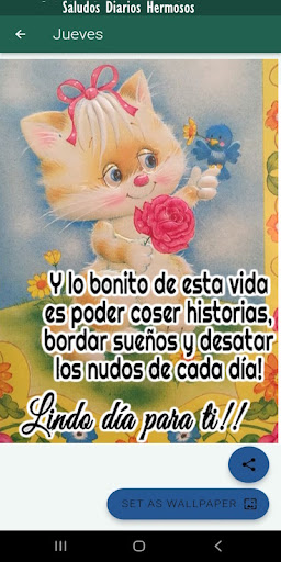 Saludos Diarios Hermosos Screen 2