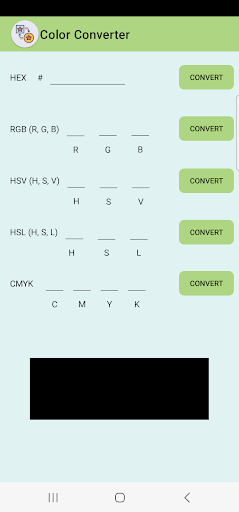 Android application Color Converter screenshort