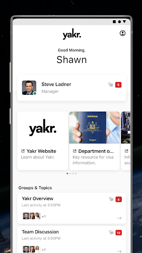 Android application Yakr screenshort