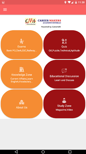 Android application Career Makers Academy screenshort