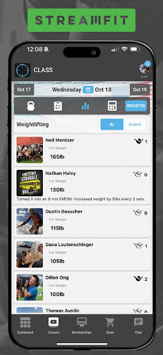 StreamFit Member Screen 3