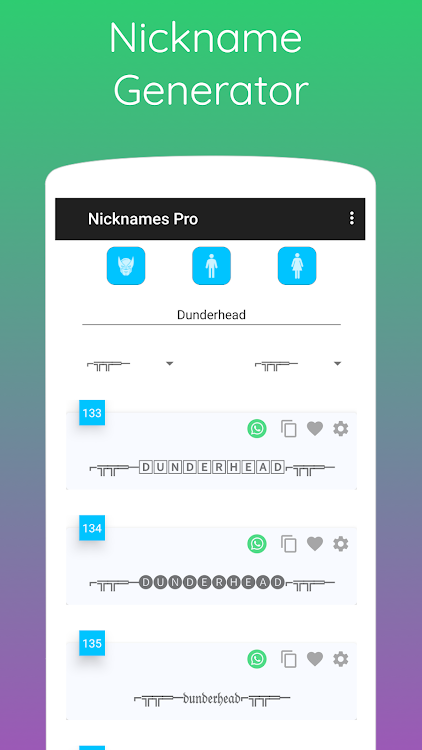 Nickname Generator & Symbols - 3.04 - (Android)