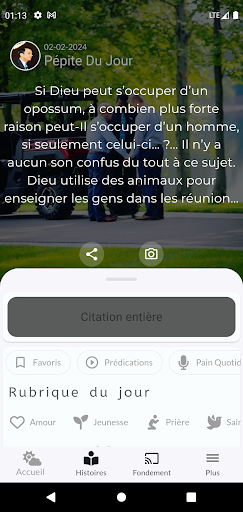 Android application Branham Story - BST screenshort
