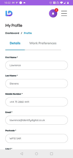Locums Direct Screen 2