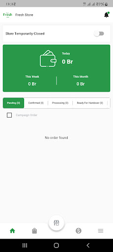 Android application Fresh Store screenshort