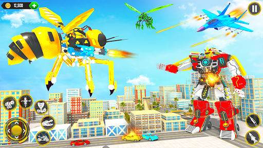 Flying Bee Robot Car Transform 38 screenshots 3