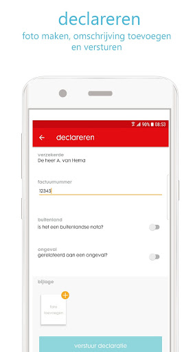 HEMA Zorg app Screen 2