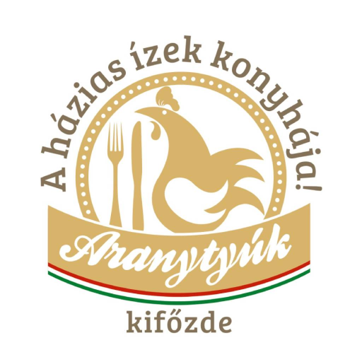 Aranytyúk falatozó logo