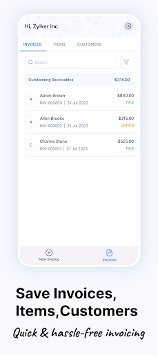 Invoice Generator - Zoho Screenshot 2 - AppWisp.com
