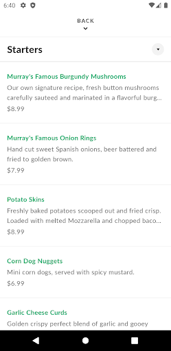 Murrays Neighborhood Grill Screen 3