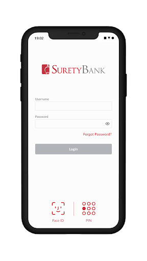 Android application Surety Bank Mobile screenshort