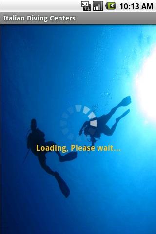 Android application Italian Diving Center screenshort