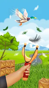 Slingshot hunter: 鸟类射击枪游戏 3d