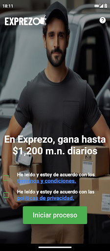 Android application Fletes Exprezo screenshort