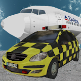 Ultra 3D airport car parking icon