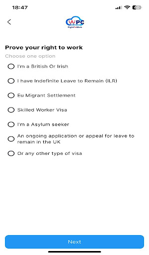 Right To Work Candidate