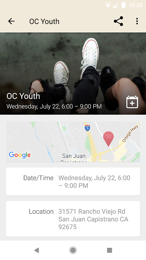 Oceans Church App Screen 3