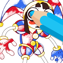 Pomni Circus coloring