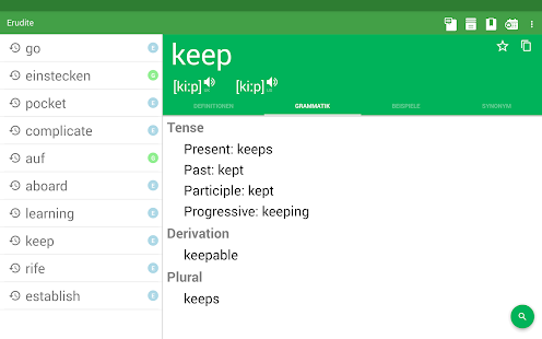 Wörterbuch Englisch Deutsch Screenshot
