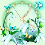 Cover Image of Télécharger Snowdrops Spring Clock Live Wallpaper 1.4 APK