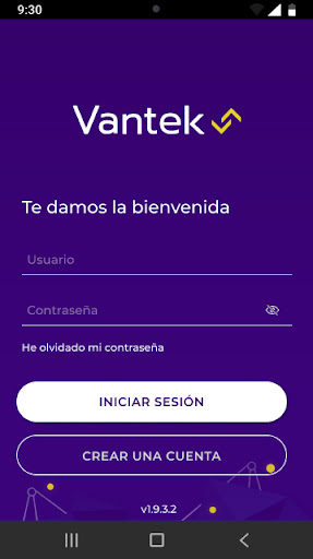 Android application Vantek screenshort