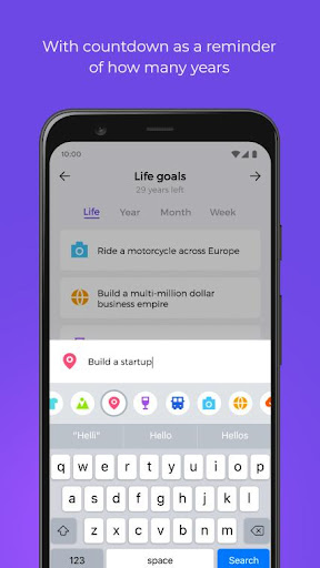 Life Time Goals - do it before Screen 3
