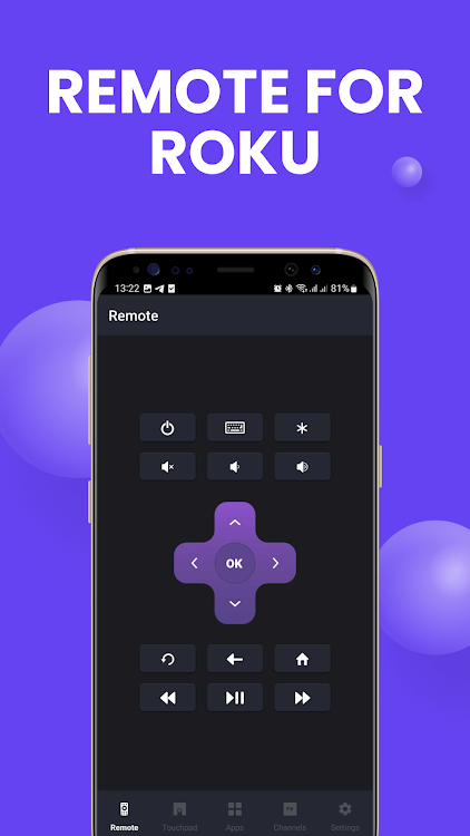 Remote Control for Roku - New - (Android)