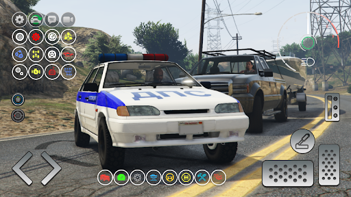 Android application VAZ 2114 Police Car Simulator screenshort
