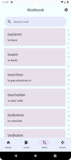 Workbook German Screen 3