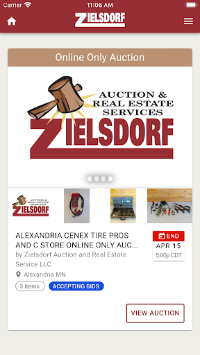 Zielsdorf Auction Screen 3