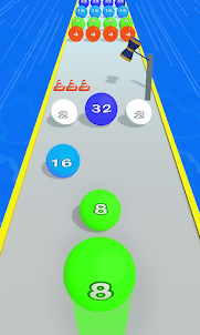 Rolling Ball Game Merge Number