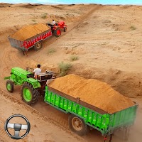 Tractor Trolley Heavy Cargo offroad Simulator Game