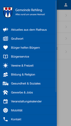 Android application Gemeinde Rehling screenshort