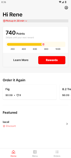 Android application Marcello's Restaurant & Pizza screenshort