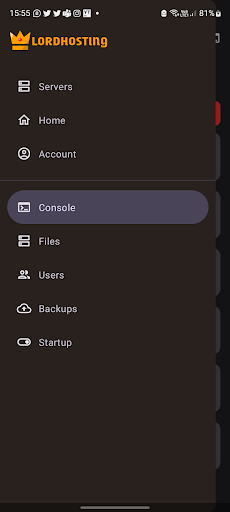 Android application LordHosting.fr screenshort