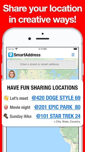 SmartAddress: Fun Addresses Screen 3