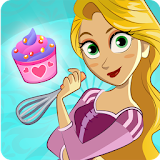 Rapunzel cupcake maker icon