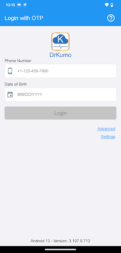 Android application KumoHealth screenshort