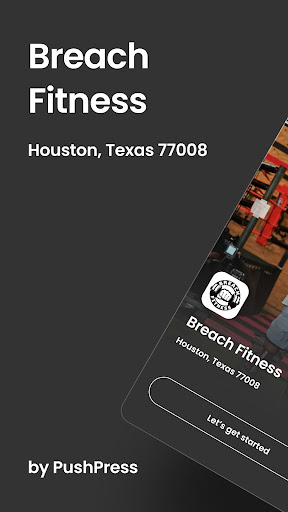 Android application Breach Fitness screenshort