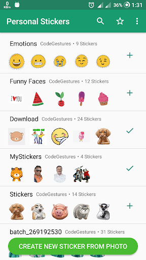 Android application Personal Sticker Maker screenshort
