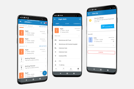 Android application HealthRota screenshort