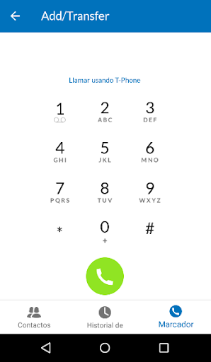 Android application Telecentro T-Phone screenshort