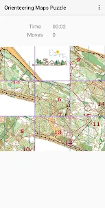 Orienteering Maps Puzzle Game