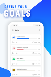 Reach it: Goals, Habit Tracker Capture d'écran