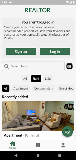Android application Realtor screenshort