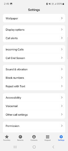 Phone Call & Dialer Screenshot