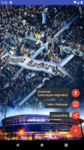 Android application Wallpapers do Grêmio screenshort